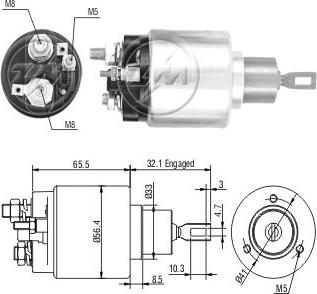 ERA ZM675 - Solenoid, electromotor aaoparts.ro