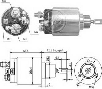 ERA ZM1475 - Solenoid, electromotor aaoparts.ro