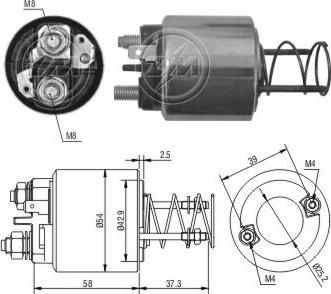 ERA ZM1594 - Solenoid, electromotor aaoparts.ro