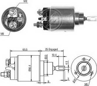 ERA ZM1777 - Solenoid, electromotor aaoparts.ro