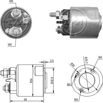 ERA ZM2495 - Solenoid, electromotor aaoparts.ro