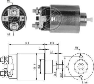 ERA ZM790 - Solenoid, electromotor aaoparts.ro