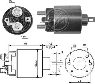 ERA ZM716 - Solenoid, electromotor aaoparts.ro