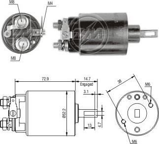 ERA ZM780 - Solenoid, electromotor aaoparts.ro