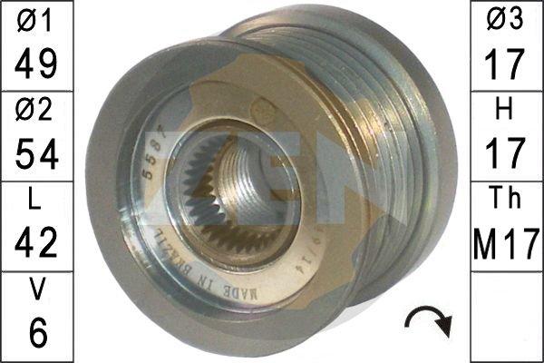 ERA ZN5587 - Fulie, alternator aaoparts.ro