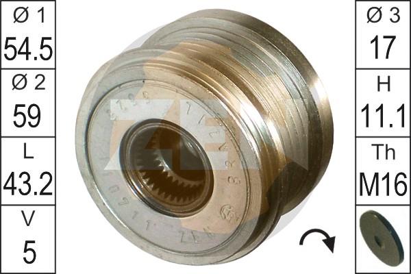 ERA ZN5525 - Fulie, alternator aaoparts.ro