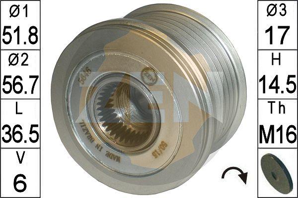 ERA ZN5646 - Fulie, alternator aaoparts.ro