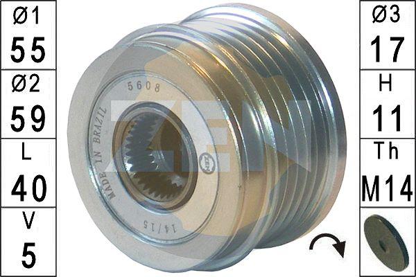 ERA ZN5608 - Fulie, alternator aaoparts.ro