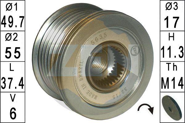 ERA ZN5635 - Fulie, alternator aaoparts.ro