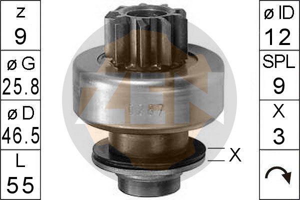 ERA ZN0287 - Pinion electromotor aaoparts.ro
