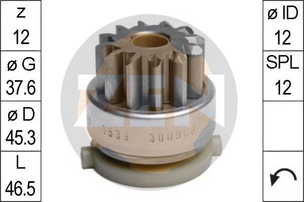 ERA ZN1539 - Pinion electromotor aaoparts.ro