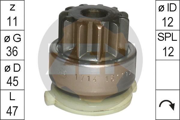 ERA ZN1714 - Pinion electromotor aaoparts.ro