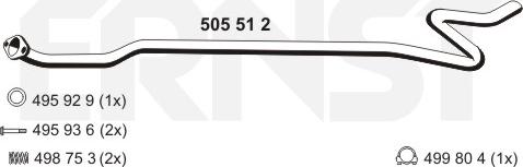 ERNST 505512 - Racord evacuare aaoparts.ro