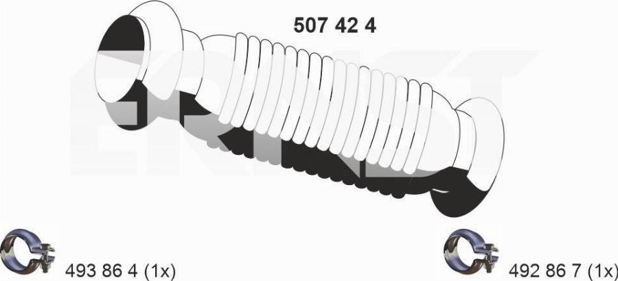 ERNST 507424 - Racord evacuare aaoparts.ro