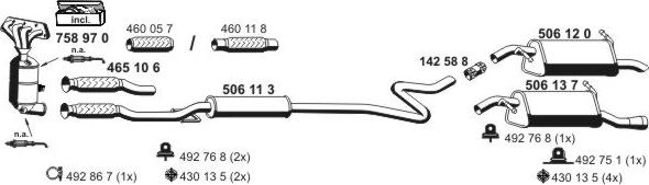 ERNST 090367 - Sistem de esapament aaoparts.ro