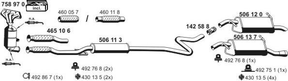 ERNST 090381 - Sistem de esapament aaoparts.ro