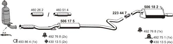 ERNST 090379 - Sistem de esapament aaoparts.ro