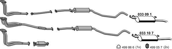 ERNST 050091 - Sistem de esapament aaoparts.ro