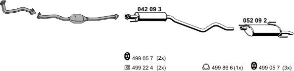 ERNST 050314 - Sistem de esapament aaoparts.ro