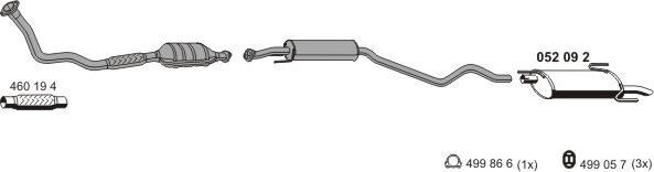 ERNST 050330 - Sistem de esapament aaoparts.ro