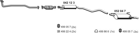 ERNST 050299 - Sistem de esapament aaoparts.ro