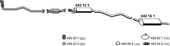 ERNST 050225 - Sistem de esapament aaoparts.ro