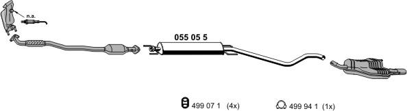 ERNST 050743 - Sistem de esapament aaoparts.ro