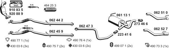 ERNST 051041 - Sistem de esapament aaoparts.ro