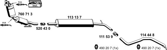 ERNST 060368 - Sistem de esapament aaoparts.ro