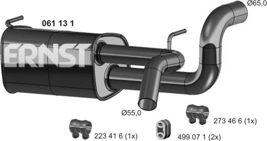 ERNST 061131 - Toba esapament finala aaoparts.ro