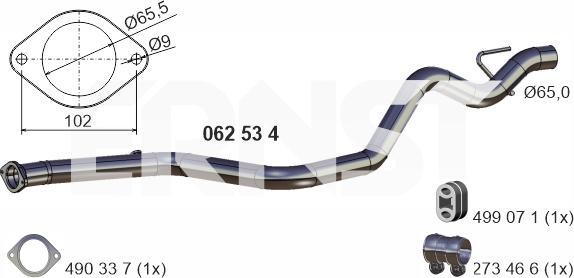 ERNST 062534 - Racord evacuare aaoparts.ro