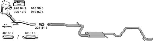 ERNST 010726 - Sistem de esapament aaoparts.ro