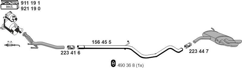 ERNST 060692 - Sistem de esapament aaoparts.ro
