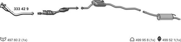 ERNST 030095 - Sistem de esapament aaoparts.ro