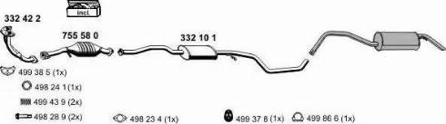 ERNST 030334 - Sistem de esapament aaoparts.ro