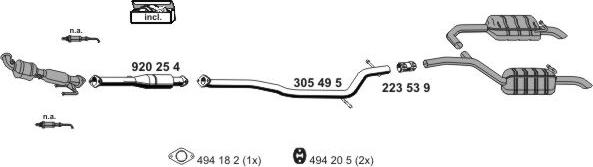 ERNST 031651 - Sistem de esapament aaoparts.ro