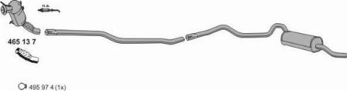 ERNST 020434 - Sistem de esapament aaoparts.ro