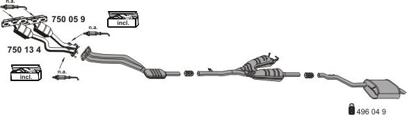 ERNST 020141 - Sistem de esapament aaoparts.ro