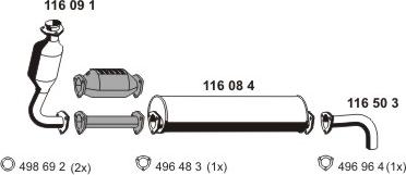 ERNST 070270 - Sistem de esapament aaoparts.ro