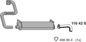 ERNST 070272 - Sistem de esapament aaoparts.ro