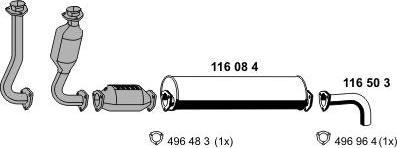 ERNST 071034 - Sistem de esapament aaoparts.ro