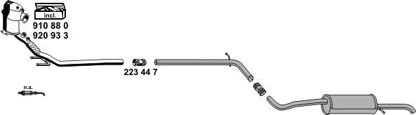 ERNST 190308 - Sistem de esapament aaoparts.ro