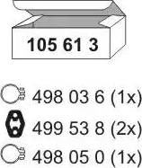 ERNST 105613 - Set montare, toba esapament aaoparts.ro