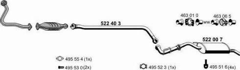 ERNST 100014 - Sistem de esapament aaoparts.ro