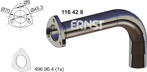 ERNST 116428 - Racord evacuare aaoparts.ro