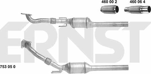 ERNST 753050 - Catalizator aaoparts.ro