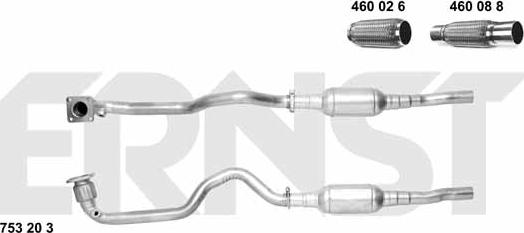 ERNST 753203 - Catalizator aaoparts.ro