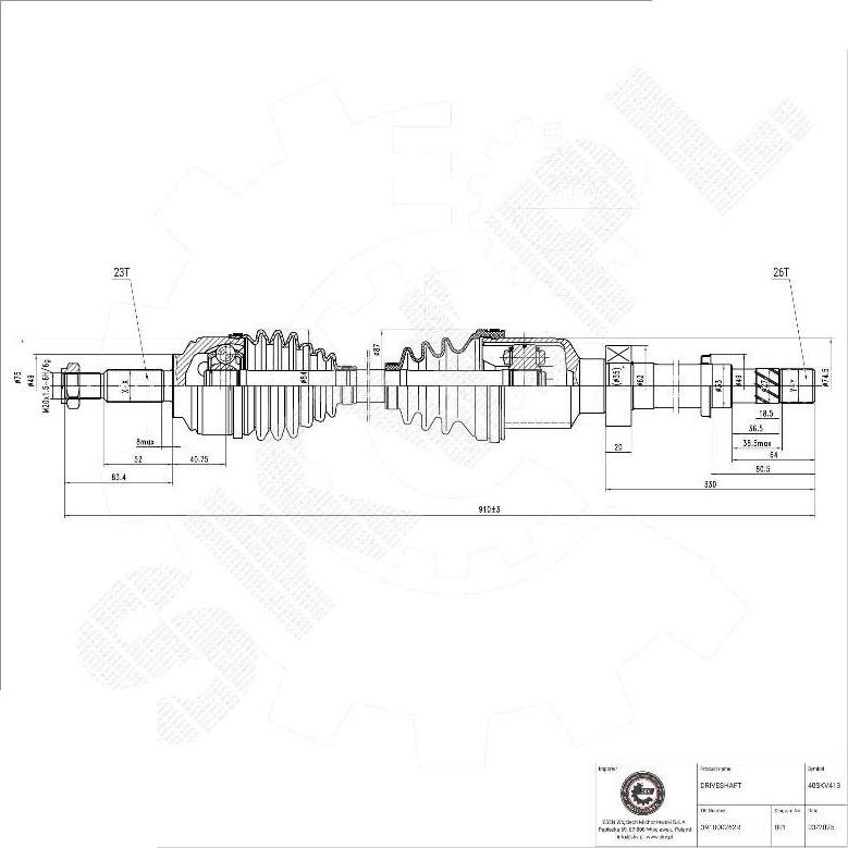Esen SKV 40SKV413 - Planetara aaoparts.ro