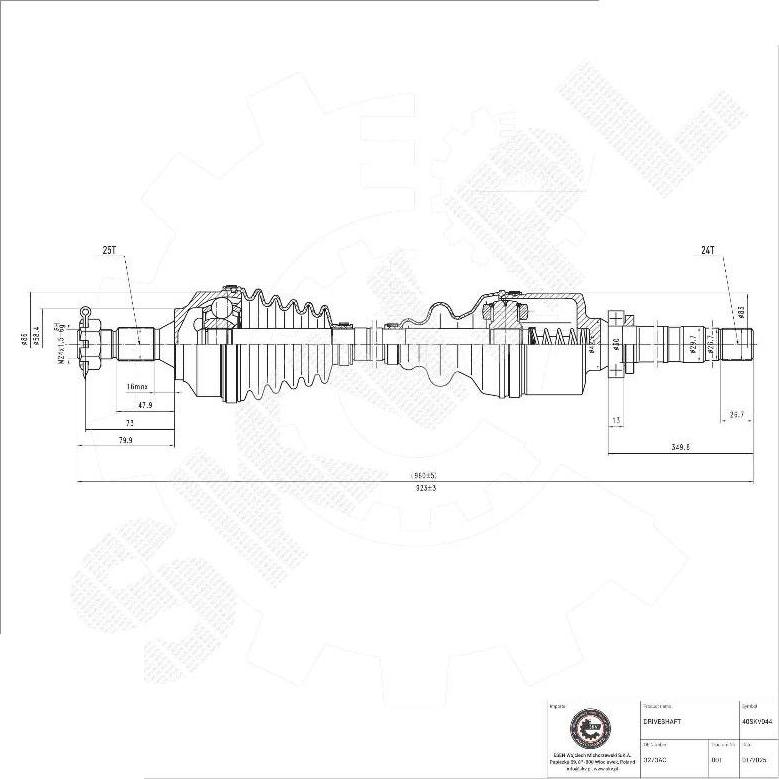 Esen SKV 40SKV044 - Planetara aaoparts.ro