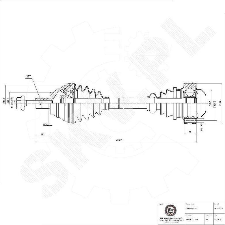 Esen SKV 40SKV003 - Planetara aaoparts.ro